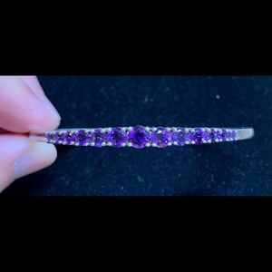 Sterling with amethyst stones bracelet